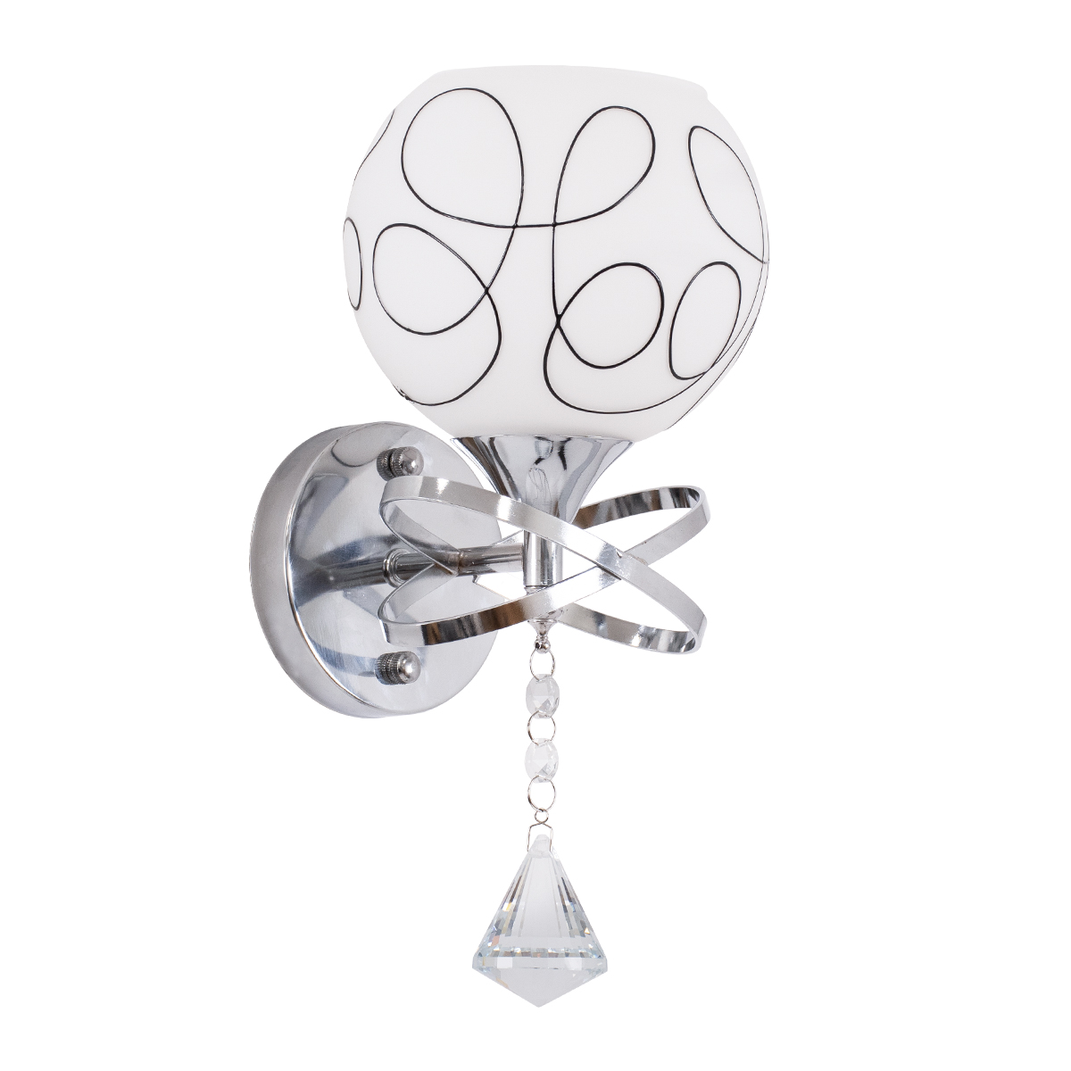 GloboStar® CANTER 00634 Μοντέρνο Φωτιστικό Τοίχου Απλίκα Μονόφωτο Μεταλλικό με Διάφανο Γυαλί Μ14 x Π15 x Υ30cm - Image 4