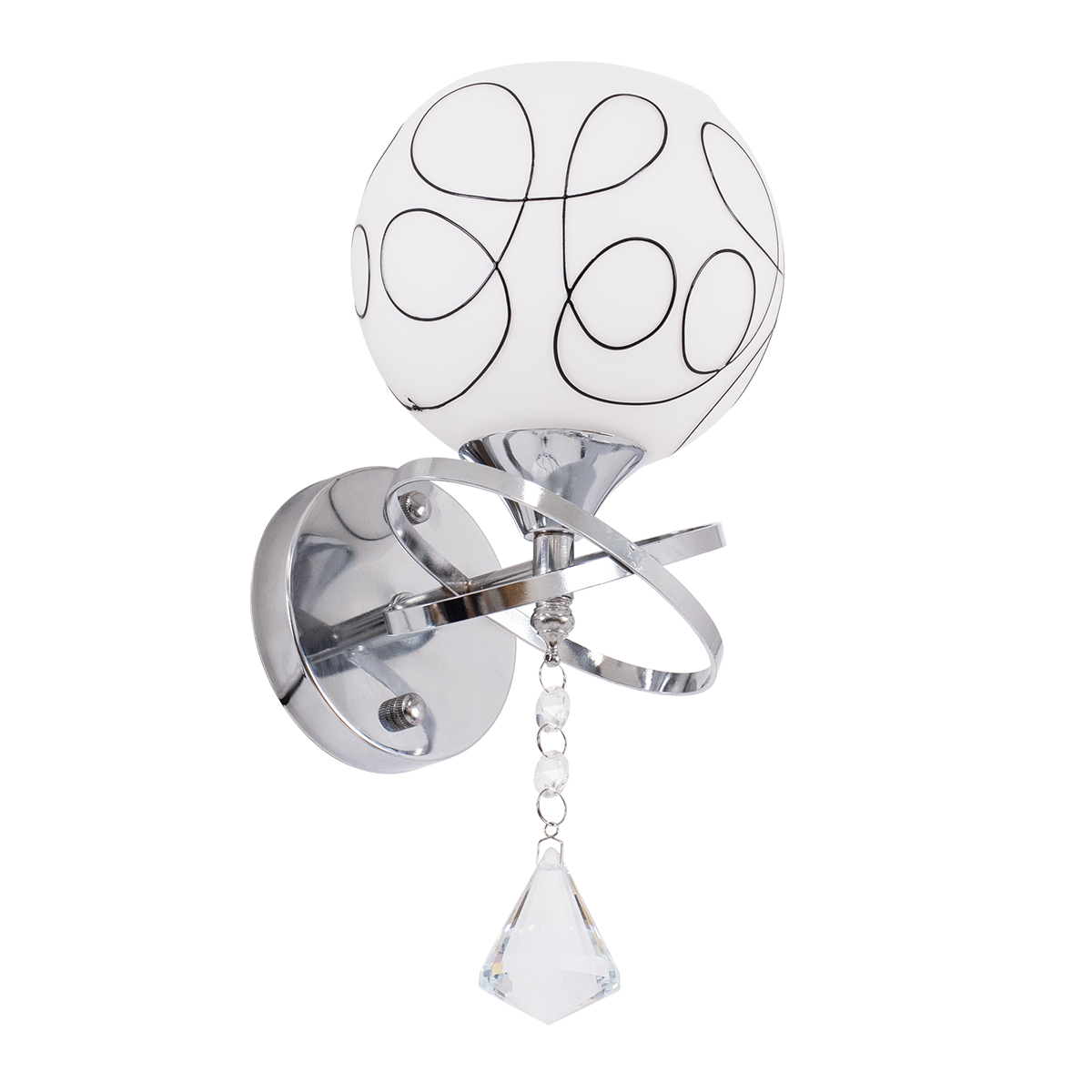 GloboStar® CANTER 00634 Μοντέρνο Φωτιστικό Τοίχου Απλίκα Μονόφωτο Μεταλλικό με Διάφανο Γυαλί Μ14 x Π15 x Υ30cm - Image 5