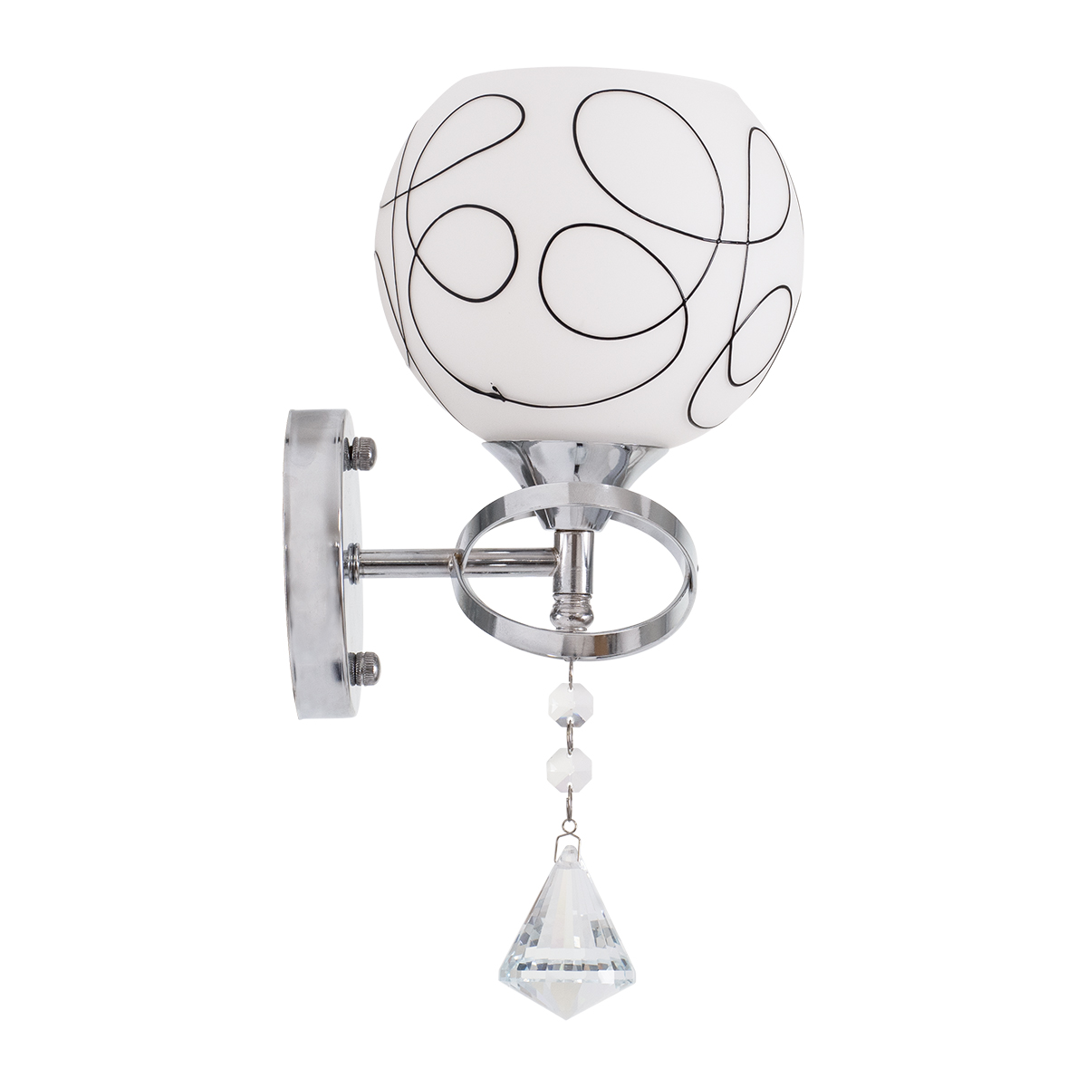 GloboStar® CANTER 00634 Μοντέρνο Φωτιστικό Τοίχου Απλίκα Μονόφωτο Μεταλλικό με Διάφανο Γυαλί Μ14 x Π15 x Υ30cm - Image 6