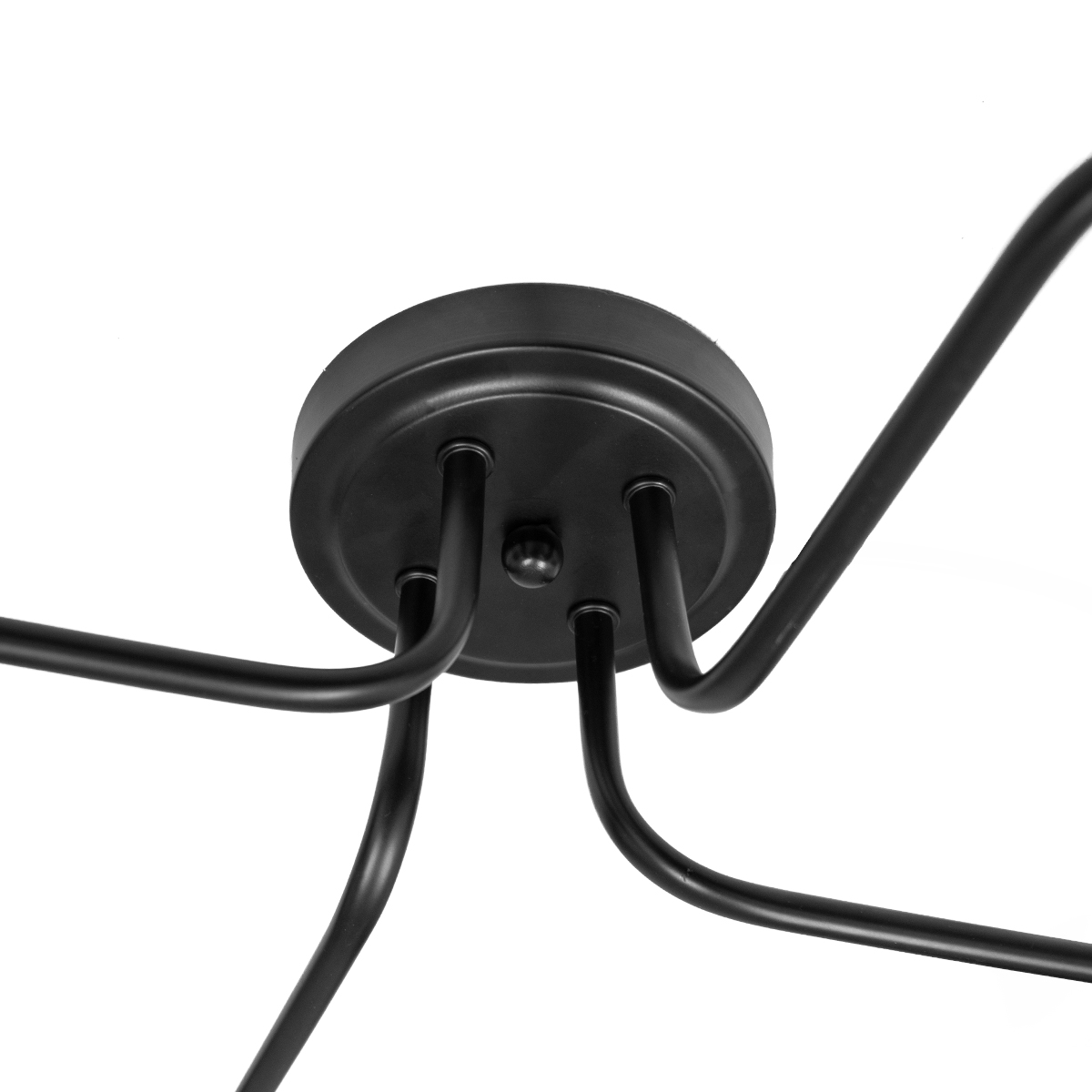 GloboStar® LIBERTA 00838 Μοντέρνο Φωτιστικό Οροφής Πολύφωτο Μαύρο Μεταλλικό Μ44.5 x Π44.5 x Υ12cm - Image 7