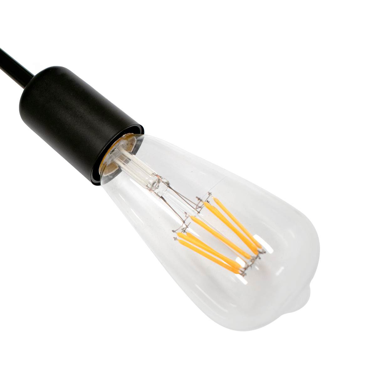 GloboStar® LIBERTA 00838 Μοντέρνο Φωτιστικό Οροφής Πολύφωτο Μαύρο Μεταλλικό Μ44.5 x Π44.5 x Υ12cm - Image 8