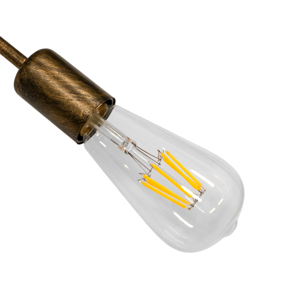 GloboStar® LIBERTA 00839 Μοντέρνο Φωτιστικό Οροφής Πολύφωτο Χάλκινο Σκουριά Μ44.5 x Π44.5 x Υ12cm - Image 8