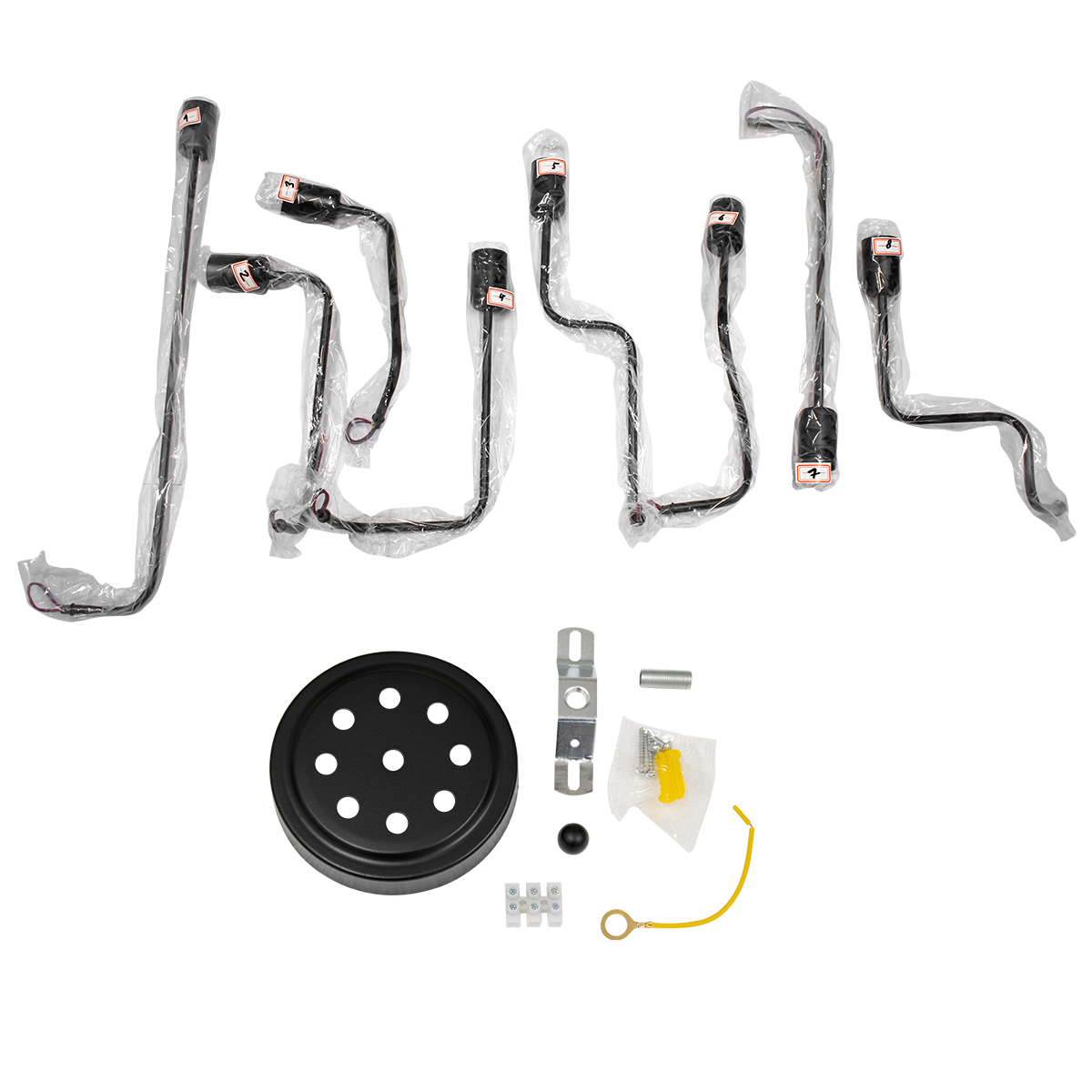 GloboStar® LIBERTA 00840 Μοντέρνο Φωτιστικό Οροφής Πολύφωτο Μαύρο Μεταλλικό Μ102 x Π72 x Υ10.5cm - Image 9