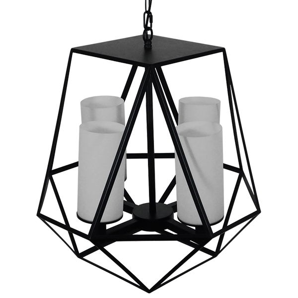 GloboStar® DASTAR 01001-1 Vintage Industrial Κρεμαστό Φωτιστικό Οροφής Πολύφωτο Μαύρο Μεταλλικό Πολυέλαιος Φ52 x Y53cm - Image 9