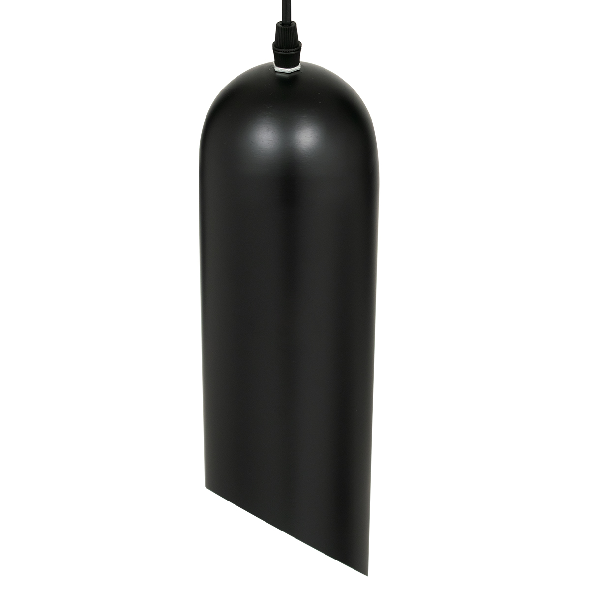 GloboStar® CARSON 01527 Μοντέρνο Κρεμαστό Φωτιστικό Οροφής Μονόφωτο Μαύρο - Χρυσό Μεταλλικό Καμπάνα Φ10 x Υ38cm - Image 6