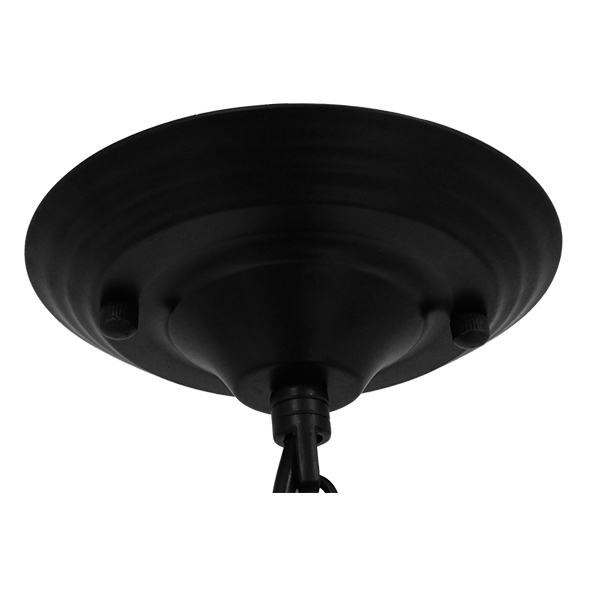 GloboStar® HARROW 01571 Vintage Industrial Κρεμαστό Φωτιστικό Οροφής Μονόφωτο Μαύρο Μεταλλικό Πλέγμα Φ33 x Υ32cm - Image 9