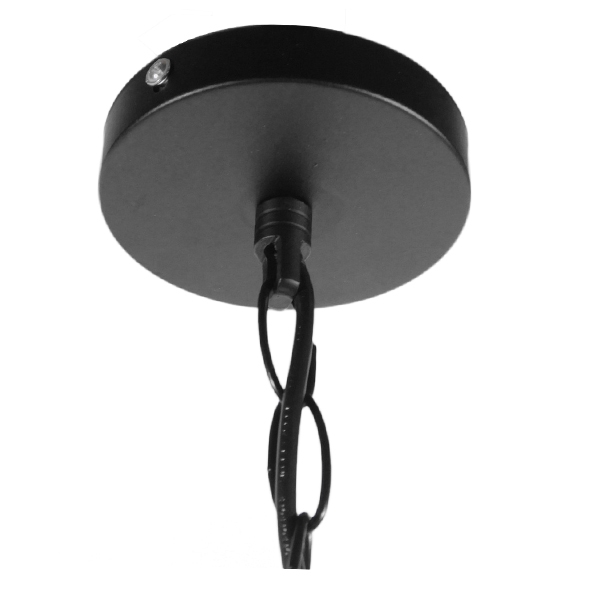 GloboStar® HUNTER 10001111 Vintage Industrial Κρεμαστό Φωτιστικό Οροφής Μονόφωτο Μαύρο Μεταλλικό με Μπεζ Σχοινί Φ33 x Y33cm - Image 8