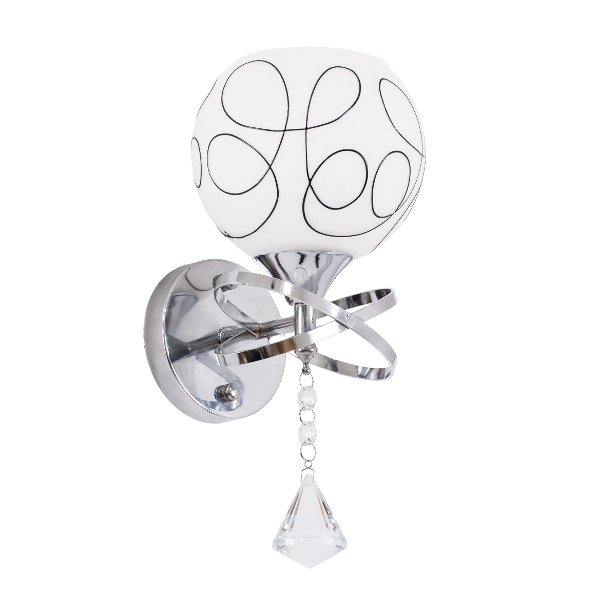 GloboStar® CANTER 00634 Μοντέρνο Φωτιστικό Τοίχου Απλίκα Μονόφωτο Μεταλλικό με Διάφανο Γυαλί Μ14 x Π15 x Υ30cm - Image 2