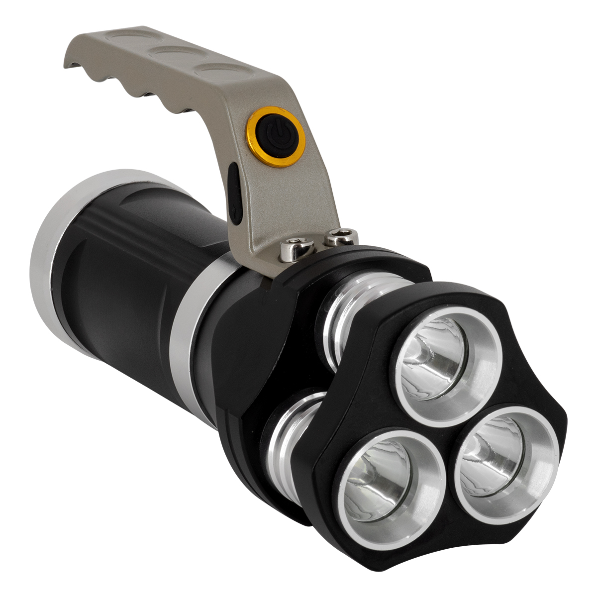 GloboStar® 79025 EXTREME Φορητός Επαναφορτιζόμενος Φακός LED CREE XHP50 30W 3000lm με 3 Modes & 3 x Μπαταρίες 18650 20400mAh Li-ion και με Φόρτιστή Αυτοκινήτου & Πρίζας Αδιάβροχος IP65 Ψυχρό Λευκό 6000K - Image 2