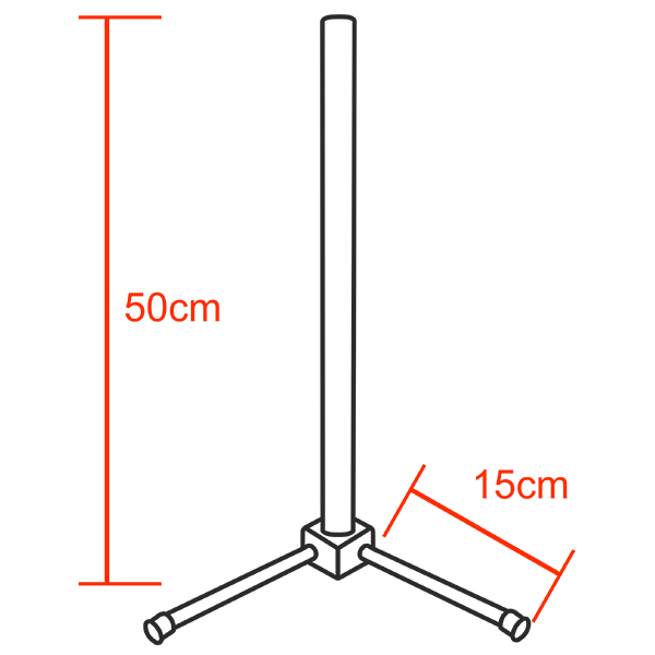 Μοντέρνο Minimal Επιτραπέζιο Μαύρο Φωτιστικό 50cm LED 10 Watt με Ασύρματο Χειριστήριο 2.4G RF & Dimmer RGBW+WW Πολύχρωμο - Ψυχρό - Ημέρας - Θερμό GloboStar ALIEN Design GLOBO-50-9 - Image 2