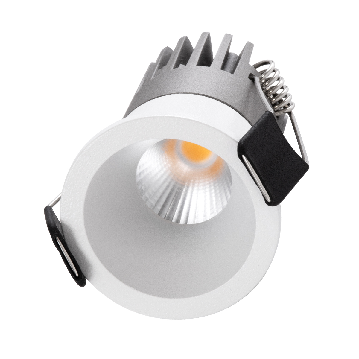 GloboStar® MICRO-S 60237 Χωνευτό LED Spot Downlight TrimLess Φ4cm 5W 625lm 38° AC 220-240V IP20 Φ4 x Υ5.9cm - Στρόγγυλο - Λευκό - Θερμό Λευκό 2700K - Bridgelux COB - 5 Years Warranty - Image 3