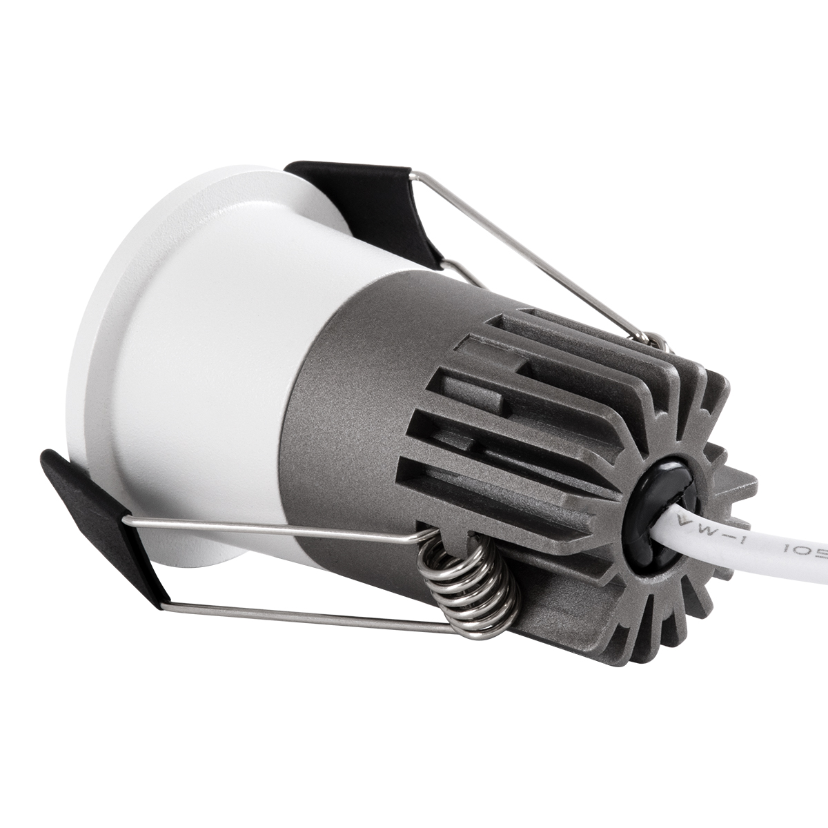 GloboStar® MICRO-S 60237 Χωνευτό LED Spot Downlight TrimLess Φ4cm 5W 625lm 38° AC 220-240V IP20 Φ4 x Υ5.9cm - Στρόγγυλο - Λευκό - Θερμό Λευκό 2700K - Bridgelux COB - 5 Years Warranty - Image 4