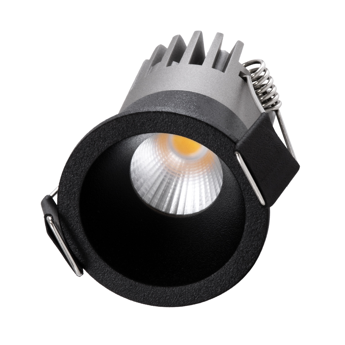 GloboStar® MICRO-S 60238 Χωνευτό LED Spot Downlight TrimLess Φ4cm 5W 650lm 38° AC 220-240V IP20 Φ4 x Υ5.9cm - Στρόγγυλο - Μαύρο - Φυσικό Λευκό 4500K - Bridgelux COB - 5 Years Warranty - Image 3