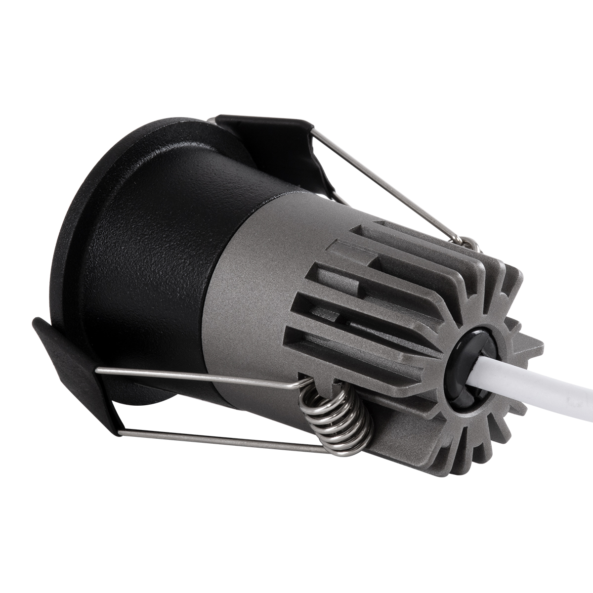 GloboStar® MICRO-S 60238 Χωνευτό LED Spot Downlight TrimLess Φ4cm 5W 650lm 38° AC 220-240V IP20 Φ4 x Υ5.9cm - Στρόγγυλο - Μαύρο - Φυσικό Λευκό 4500K - Bridgelux COB - 5 Years Warranty - Image 4