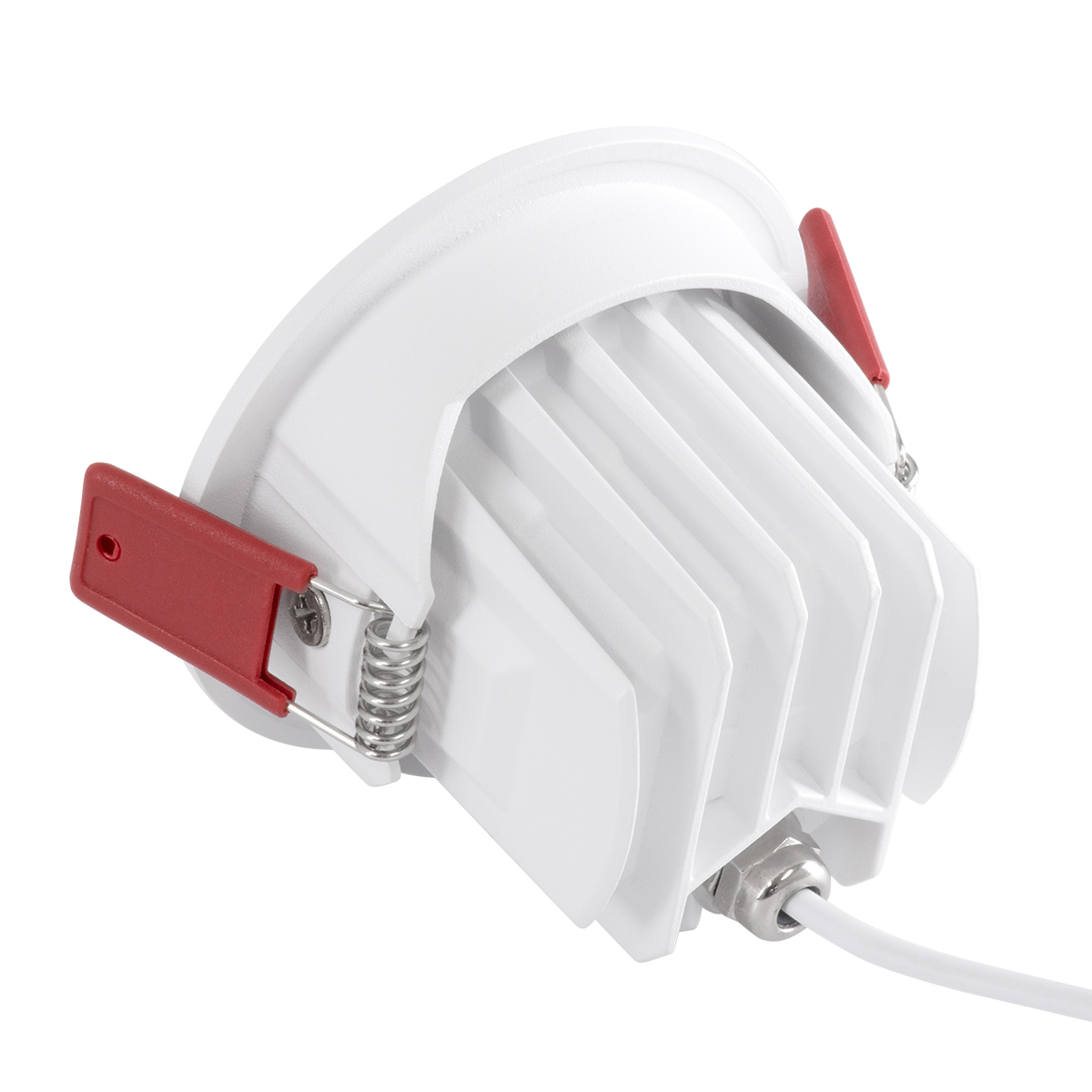 GloboStar® LEO-R 60284 Χωνευτό LED Spot Downlight TrimLess Φ8.5cm 10W 1300lm 38° AC 220-240V IP20 Φ8.5 x Υ6.6cm - Στρόγγυλο - Κινούμενο - Λευκό & Anti-Glare HoneyComb - Φυσικό Λευκό 4500K - Bridgelux COB - 5 Years Warranty - Image 4