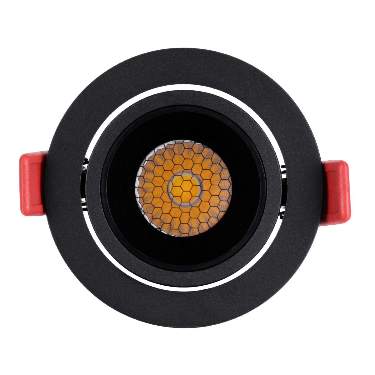 GloboStar® LEO-R 60286 Χωνευτό LED Spot Downlight TrimLess Φ8.5cm 10W 1300lm 38° AC 220-240V IP20 Φ8.5 x Υ6.6cm - Στρόγγυλο - Κινούμενο - Μαύρο & Anti-Glare HoneyComb - Φυσικό Λευκό 4500K - Bridgelux COB - 5 Years Warranty - Image 8