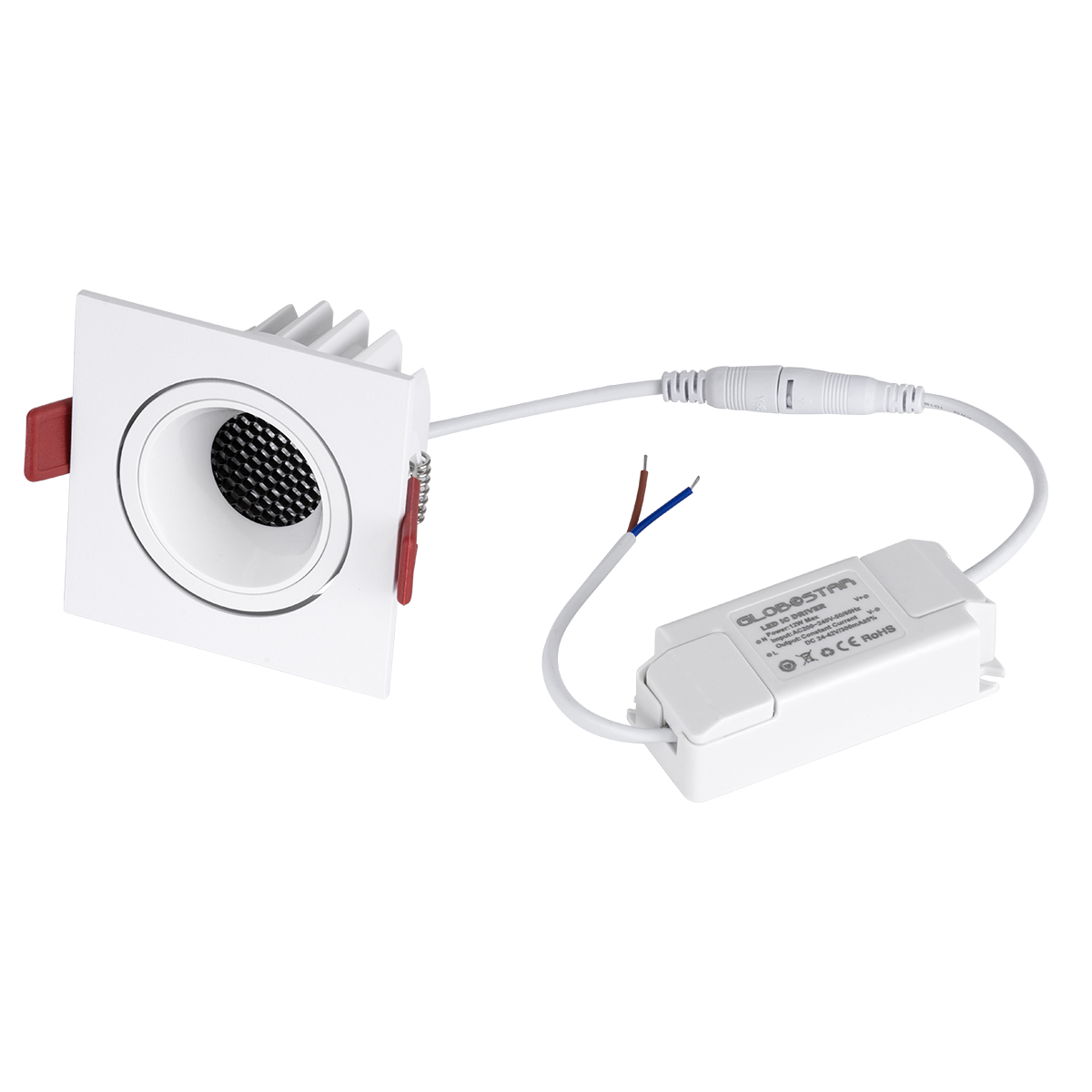 GloboStar® LEO-SQ 60290 Χωνευτό LED Spot Downlight TrimLess Μ8.5xΠ8.5cm 10W 1300lm 38° AC 220-240V IP20 Μ8.5 x Π8.5 x Υ6.6cm - Τετράγωνο - Κινούμενο - Λευκό & Anti-Glare HoneyComb - Φυσικό Λευκό 4500K - Bridgelux COB - 5 Years Warranty - Image 9