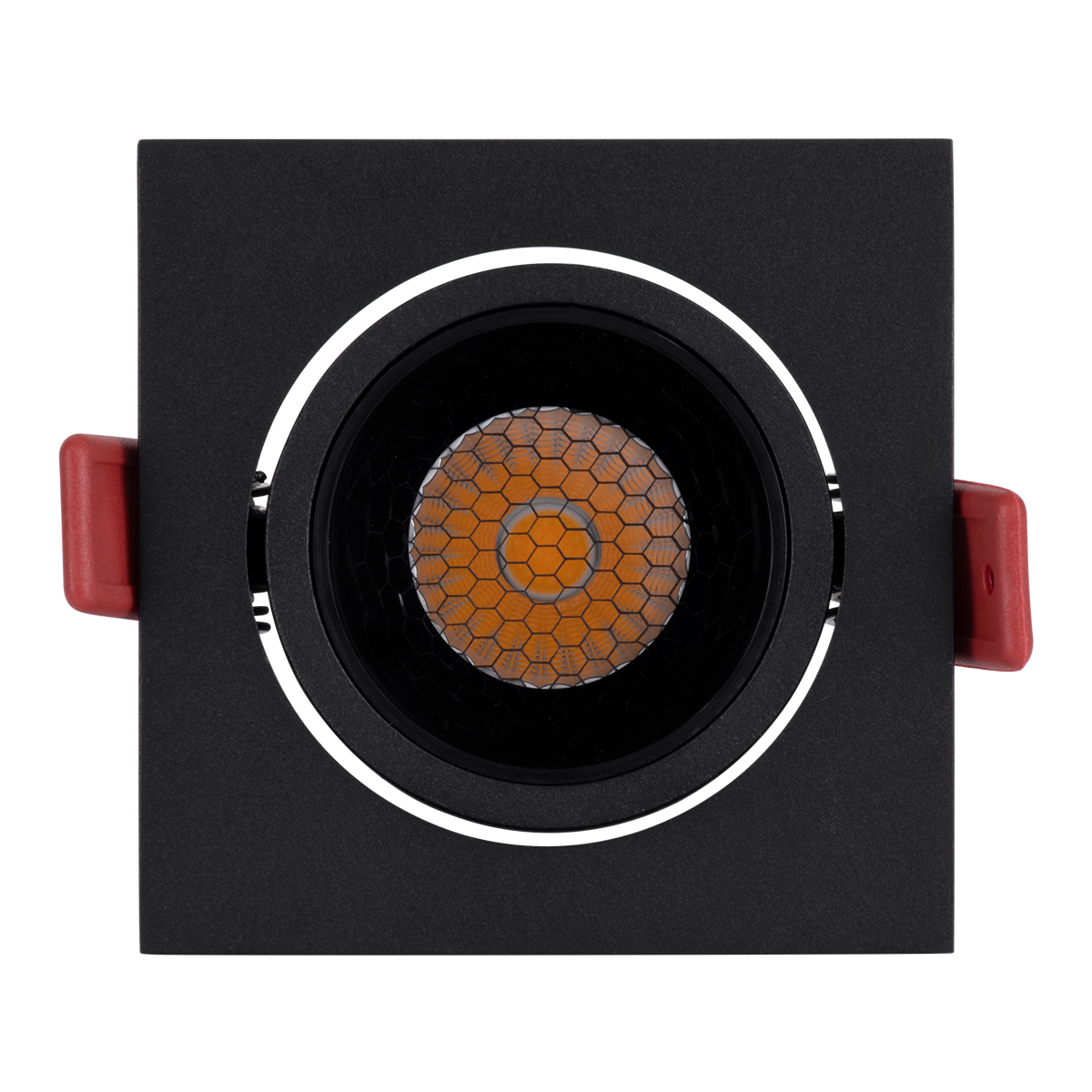 GloboStar® LEO-SQ 60292 Χωνευτό LED Spot Downlight TrimLess Μ8.5xΠ8.5cm 10W 1300lm 38° AC 220-240V IP20 Μ8.5 x Π8.5 x Υ6.6cm - Τετράγωνο - Κινούμενο - Μαύρο & Anti-Glare HoneyComb - Φυσικό Λευκό 4500K - Bridgelux COB - 5 Years Warranty - Image 8