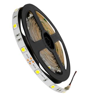 GloboStar® 70010 Ταινία LED SMD 5050 5m 7.2W/m 30LED/m 792lm/m 120° DC 12V IP20 Ψυχρό Λευκό 6000K - 5 Χρόνια Εγγύηση