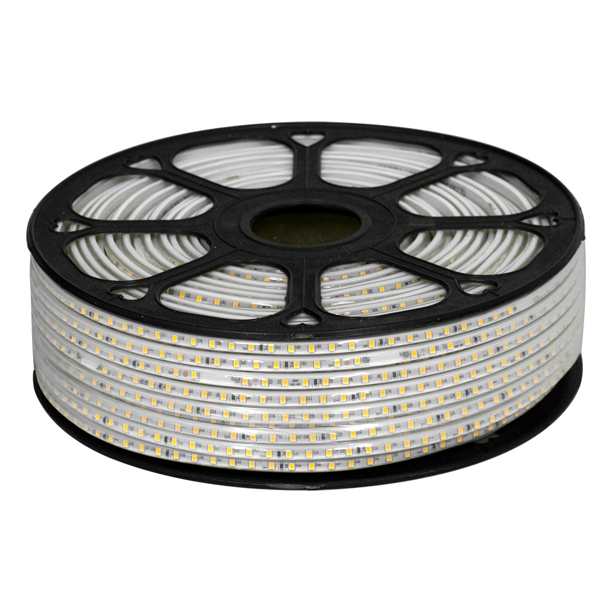 GloboStar® 70502 Slim Ταινία Μονής Σειράς Epistar LED SMD 2835 1m 12W/m 96LED/m 1608lm/m 120° DC 230V Αδιάβροχη IP68 Θερμό Λευκό 2700K Dimmable - Image 3