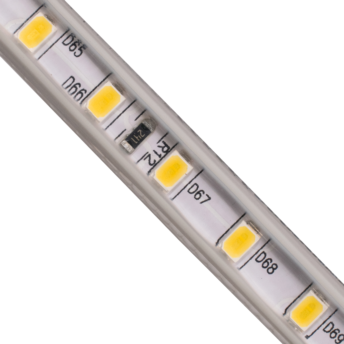 GloboStar® 70502 Slim Ταινία Μονής Σειράς Epistar LED SMD 2835 1m 12W/m 96LED/m 1608lm/m 120° DC 230V Αδιάβροχη IP68 Θερμό Λευκό 2700K Dimmable - Image 4