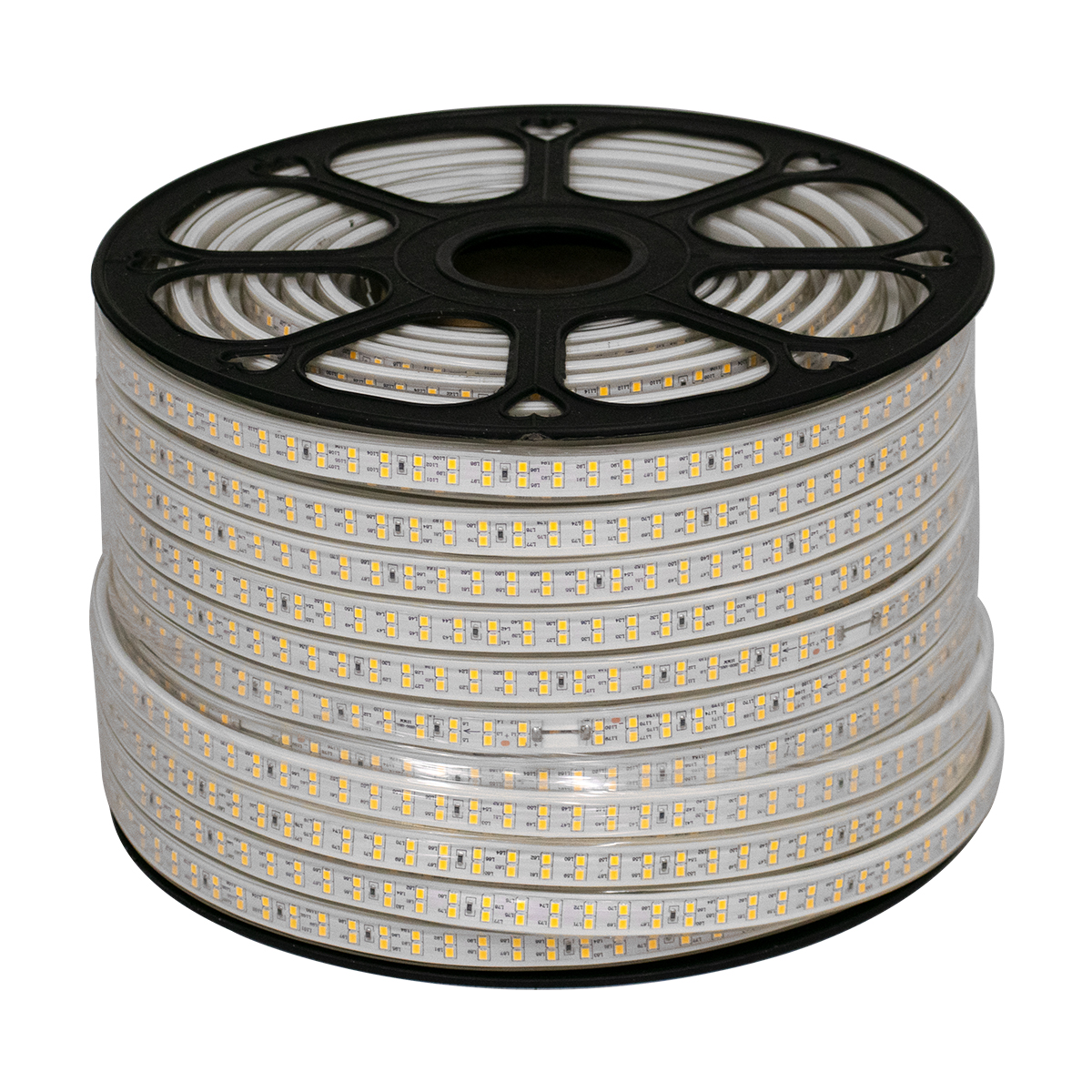 GloboStar® 70512 Wide Ταινία Διπλής Σειράς Epistar LED SMD 2835 1m 24W/m 180LED/m 3216lm/m 120° DC 230V Αδιάβροχη IP68 Θερμό Λευκό 3000K Dimmable - Image 3