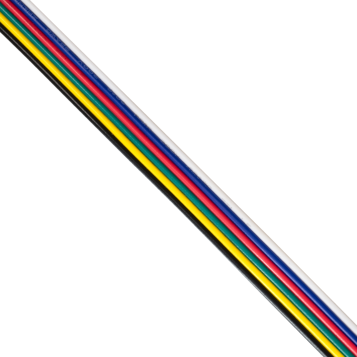 GloboStar® 70738 Εύκαμπτο Πλακέ Καλώδιο 1m RGB+CCT 6 x 0.25mm² - Image 3