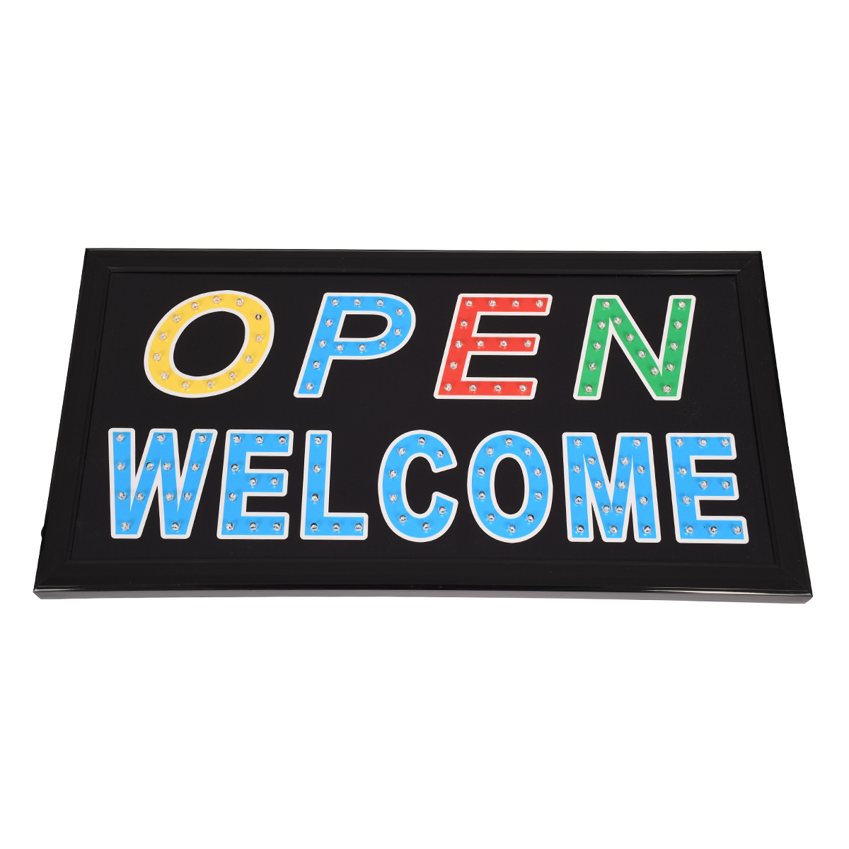 GloboStar® 75680 Φωτιστικό Ταμπέλα LED Σήμανσης OPEN WELCOME με Πρίζα AC 230V Μ48xΠ25xΥ2cm - Image 3