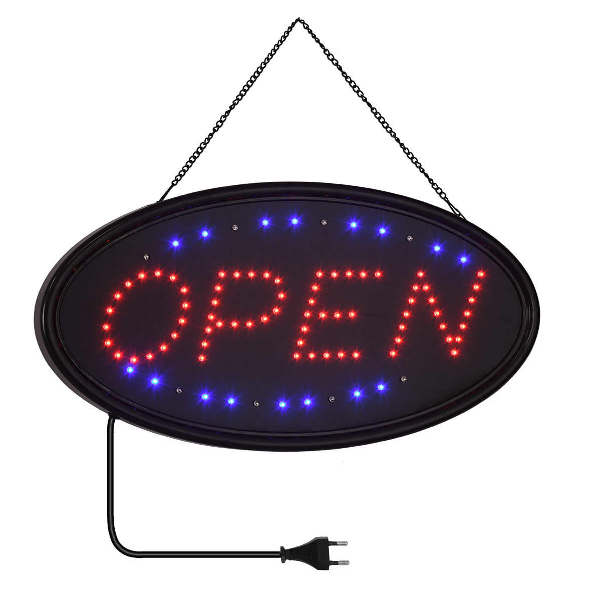 GloboStar® 75683 Φωτιστικό Ταμπέλα LED Σήμανσης OPEN με Πρίζα AC 230V Μ47.5xΠ24.5xΥ2.5cm - Image 2