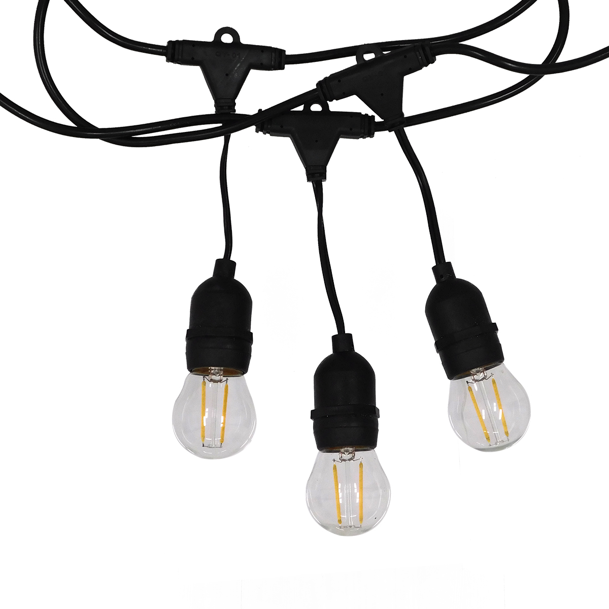 GloboStar® 78983 Καλωδιογιρλάντα PVC 10 Μέτρων με 15 Ντουί E27 με Πρίζα Schuko Επεκτεινόμενη Αδιάβροχη IP65 - Image 5