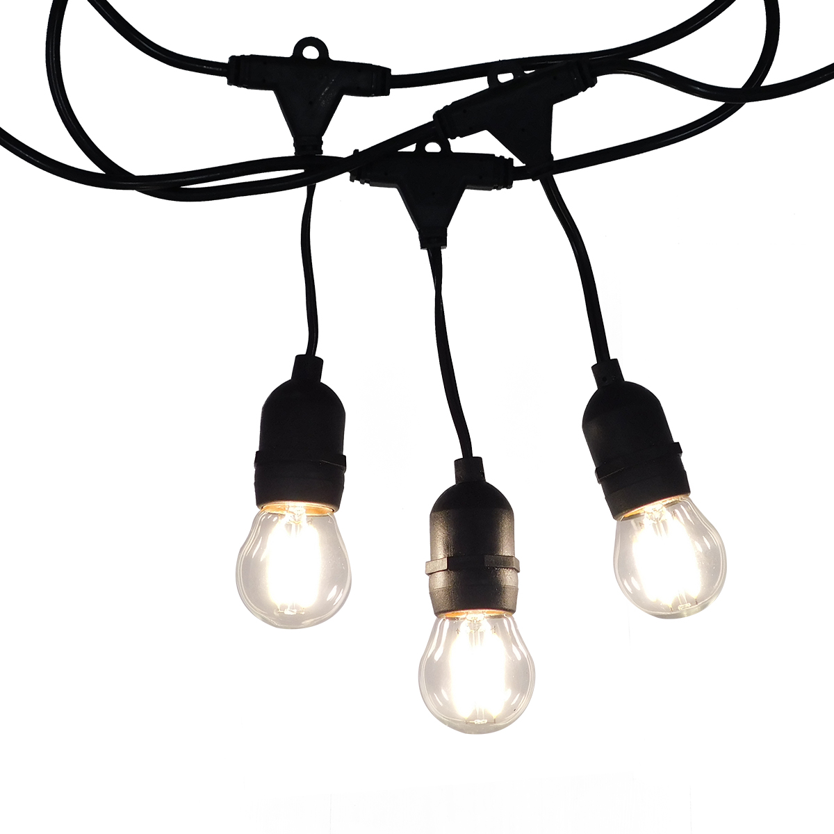 GloboStar® 78983 Καλωδιογιρλάντα PVC 10 Μέτρων με 15 Ντουί E27 με Πρίζα Schuko Επεκτεινόμενη Αδιάβροχη IP65 - Image 6