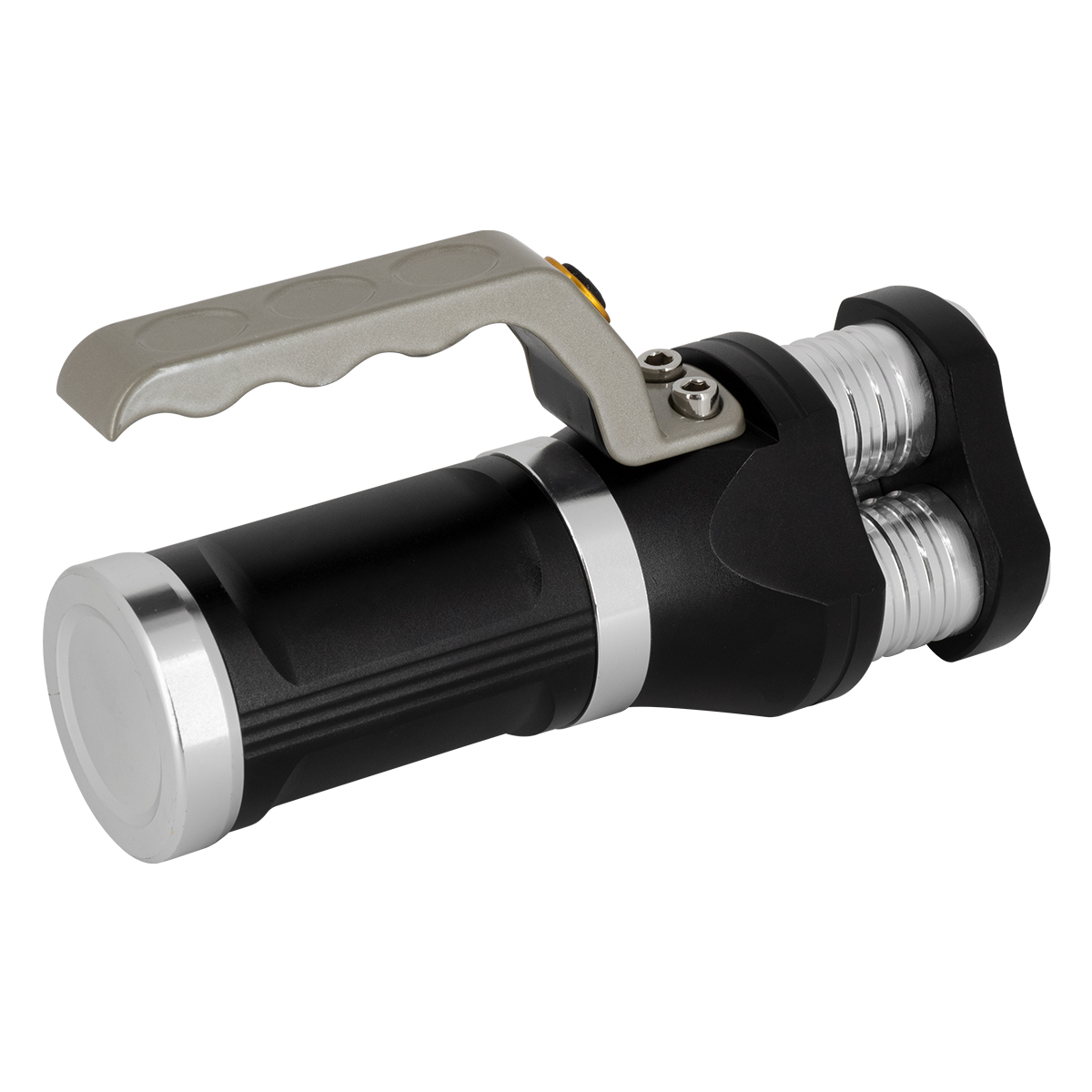 GloboStar® 79025 EXTREME Φορητός Επαναφορτιζόμενος Φακός LED CREE XHP50 30W 3000lm με 3 Modes & 3 x Μπαταρίες 18650 20400mAh Li-ion και με Φόρτιστή Αυτοκινήτου & Πρίζας Αδιάβροχος IP65 Ψυχρό Λευκό 6000K - Image 3