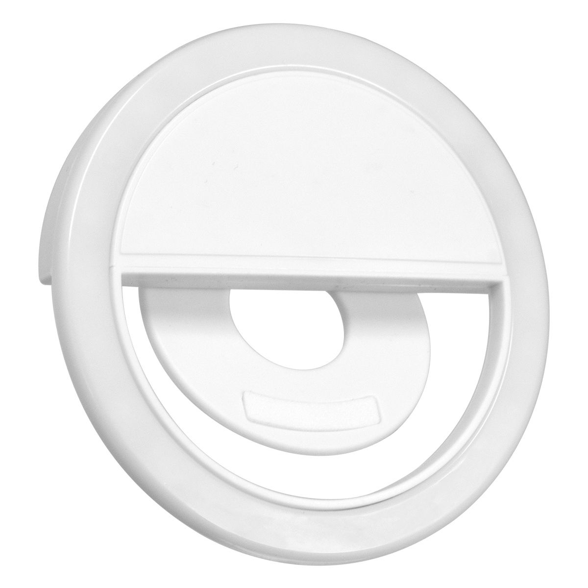 GloboStar® 79042 Selfie Ring Light LED SMD 2W 200 lm Λευκό Σώμα με Ενσωματωμένη Επαναφορτιζόμενη Μπαταρία 500mAh & Καλώδιο Φόρτισης Micro USB Ψυχρό Λευκό 6000 K για Κινητό Τηλέφωνο και Tablet Φ8.5 x Υ2.5cm - Image 4