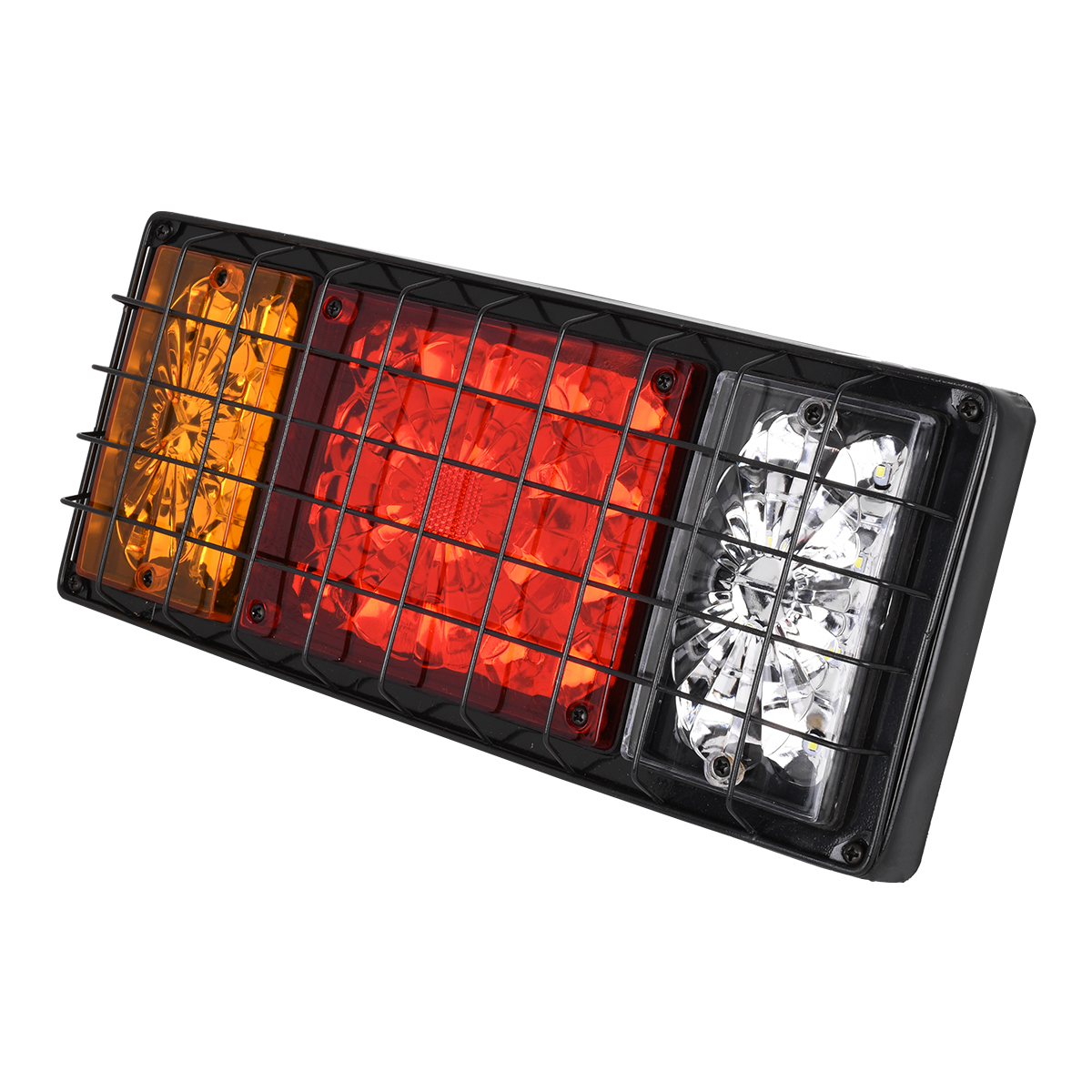 GloboStar® 79928 Πίσω Φανάρι Τρέιλερ 36 LED 12V με Μεταλλικό Πλέγμα Προστασίας Universal Αδιάβροχο IP66 Πορτοκαλί - Κόκκινο - Λευκό 6000K - Image 5