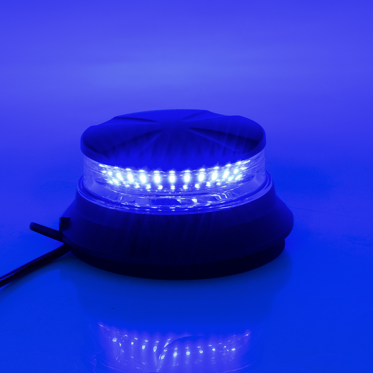GloboStar® 85170 PRO Series Φάρος Σήμανσης Οχήματος Αστυνομίας για Αυτοκίνητα & Φορτηγά 6 Προγραμμάτων Φωτισμού STROBE LED SMD 3030 48W DC 10-30V Αδιάβροχος IP66 Μπλε - Image 7