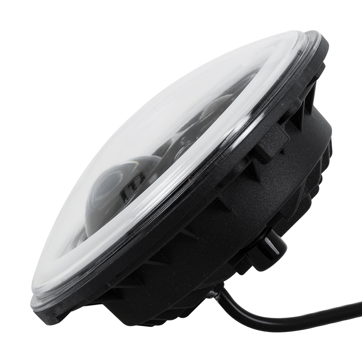 GloboStar® 85417 Σετ 2 x Φανάρια JEEP WRANGLER 7'' Ιντσών Βασικού Φωτισμού H/L με Ring Light DRL & Φλας LED CREE CXB COB 160W 12000lm DC 12V Αδιάβροχα IP66 Πορτοκαλί & Ψυχρό Λευκό 6000K - Image 4