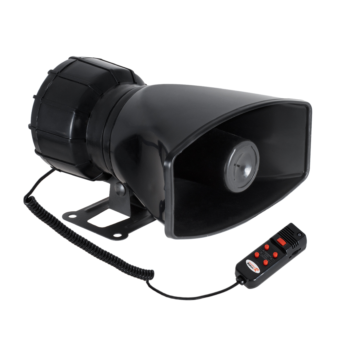 GloboStar® 85698 Τηλεβόας - Ντουντούκα - Σειρήνα - Κόρνα Αυτοκινήτου με 5 Προγράμματα Ήχητικών Εφέ Αστυνομίας - Πυροσβεστικής - Security με Μικρόφωνο - 100W 300db DC 12V Αδιάβροχο IP65 - Image 3