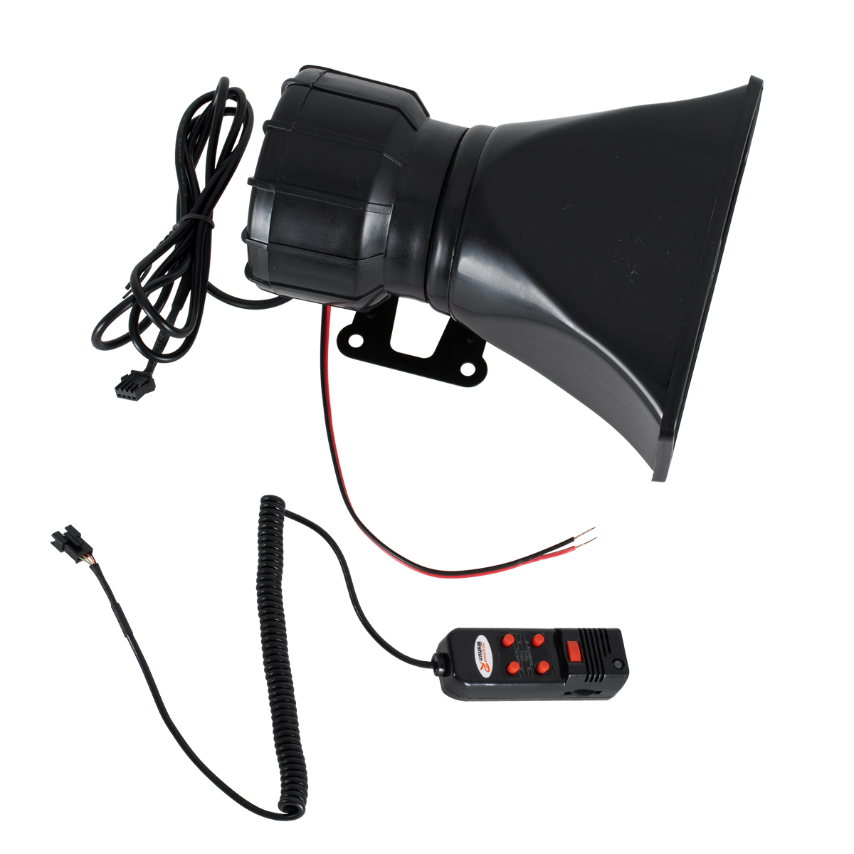 GloboStar® 85698 Τηλεβόας - Ντουντούκα - Σειρήνα - Κόρνα Αυτοκινήτου με 5 Προγράμματα Ήχητικών Εφέ Αστυνομίας - Πυροσβεστικής - Security με Μικρόφωνο - 100W 300db DC 12V Αδιάβροχο IP65 - Image 9
