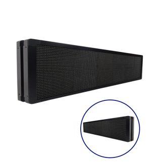 Αδιάβροχη Κυλιόμενη Επιγραφή SMD LED 230V USB & WiFi Πορτοκαλί Διπλής Όψης 168x40cm GloboStar 90157