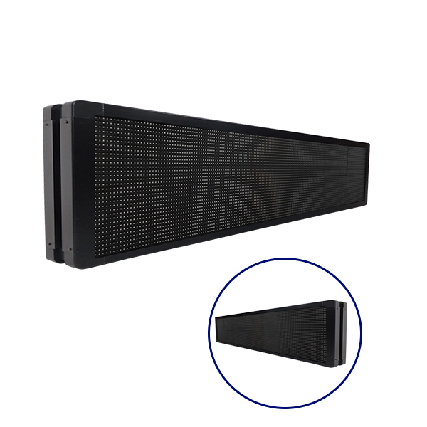 Αδιάβροχη Κυλιόμενη Επιγραφή SMD LED 230V USB & WiFi Πορτοκαλί Διπλής Όψης 168x40cm GloboStar 90157