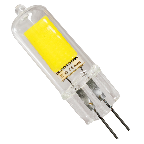 GloboStar 99507 Λάμπα G4 LED FILAMENT COB 4W 440 lm 320° AC 85-265V Γυάλινη Ψυχρό Λευκό 6000 K