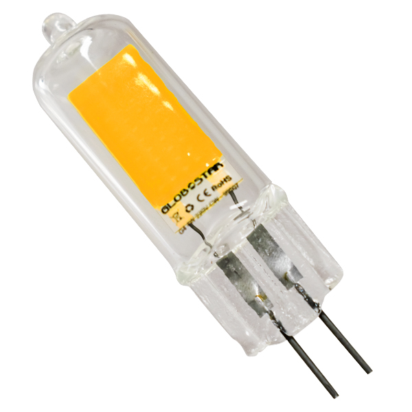 GloboStar 99509 Λάμπα G4 LED FILAMENT COB 4W 400 lm 320° AC 85-265V Γυάλινη Θερμό Λευκό 3000 K
