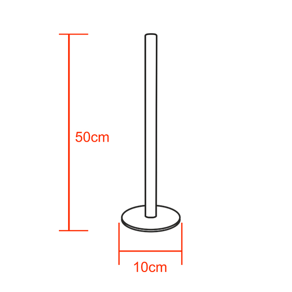Μοντέρνο Minimal Επιτραπέζιο Μαύρο Φωτιστικό 50cm LED 8 Watt με Ασύρματο Χειριστήριο RF & Dimmer RGB Πολύχρωμο GloboStar ALIEN Design GLOBO-50-8 - Image 2