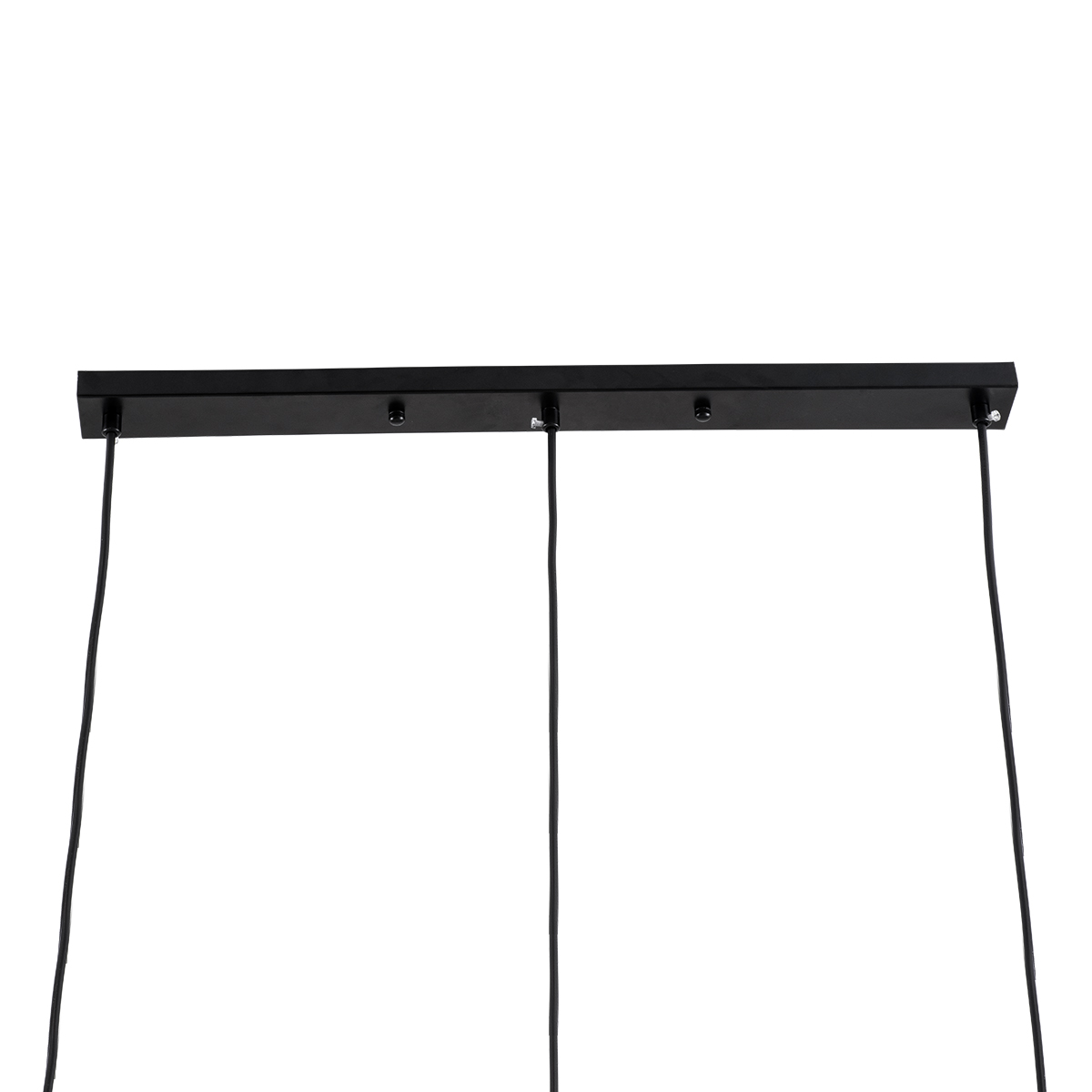 GloboStar® MONROE 00954 Μοντέρνο Κρεμαστό Φωτιστικό Οροφής Τρίφωτο Μαύρο - Λευκό Μεταλλικό Μπάλα Μ74 x Π25 x Υ50cm - Image 6