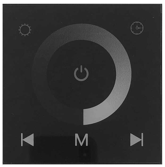 Avide LED Strip 12V 96W Dimmer Recessed Touch Remote and Control