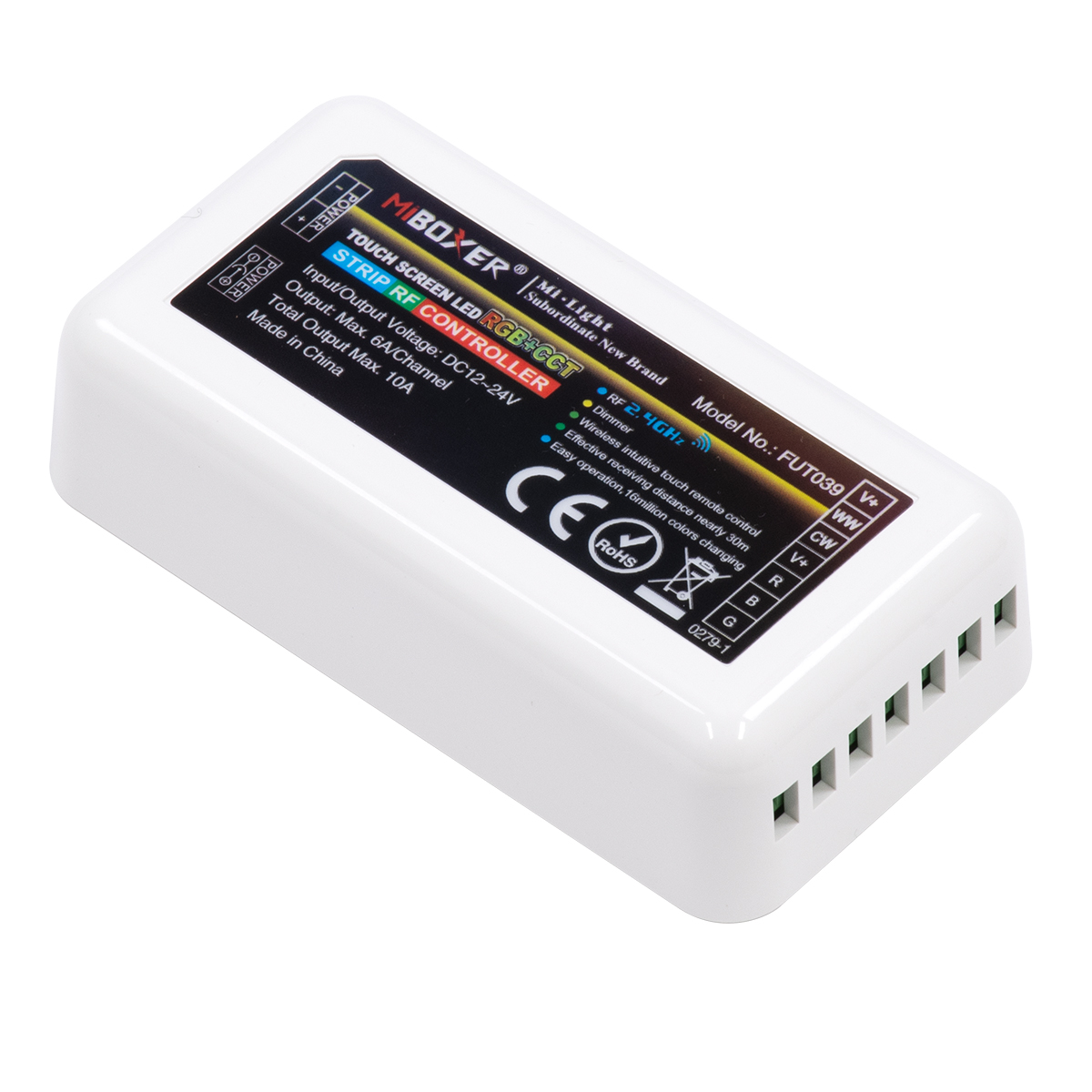 GloboStar® 73433 Mi-Light MiBOXER FUT039 - Ασύρματος RF 2.4GHz 433MHz RGBW+WW LED Strip Controller DC 12V-24V Max 10A - Image 2