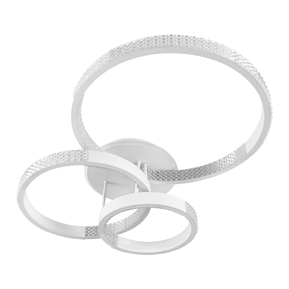 GloboStar® DIAMOND 61115 Φωτιστικό Οροφής Δαχτυλίδι-Κύκλος LED CCT 100W 12123lm 360° AC 220-240V - Εναλλαγή Φωτισμού μέσω Τηλεχειριστηρίου All In One Ψυχρό 6000k+Φυσικό 4500k+Θερμό 2700k Dimmable Φ30+40+50cm+BackLight Base - Λευκό - 3 Years Warranty - Image 5