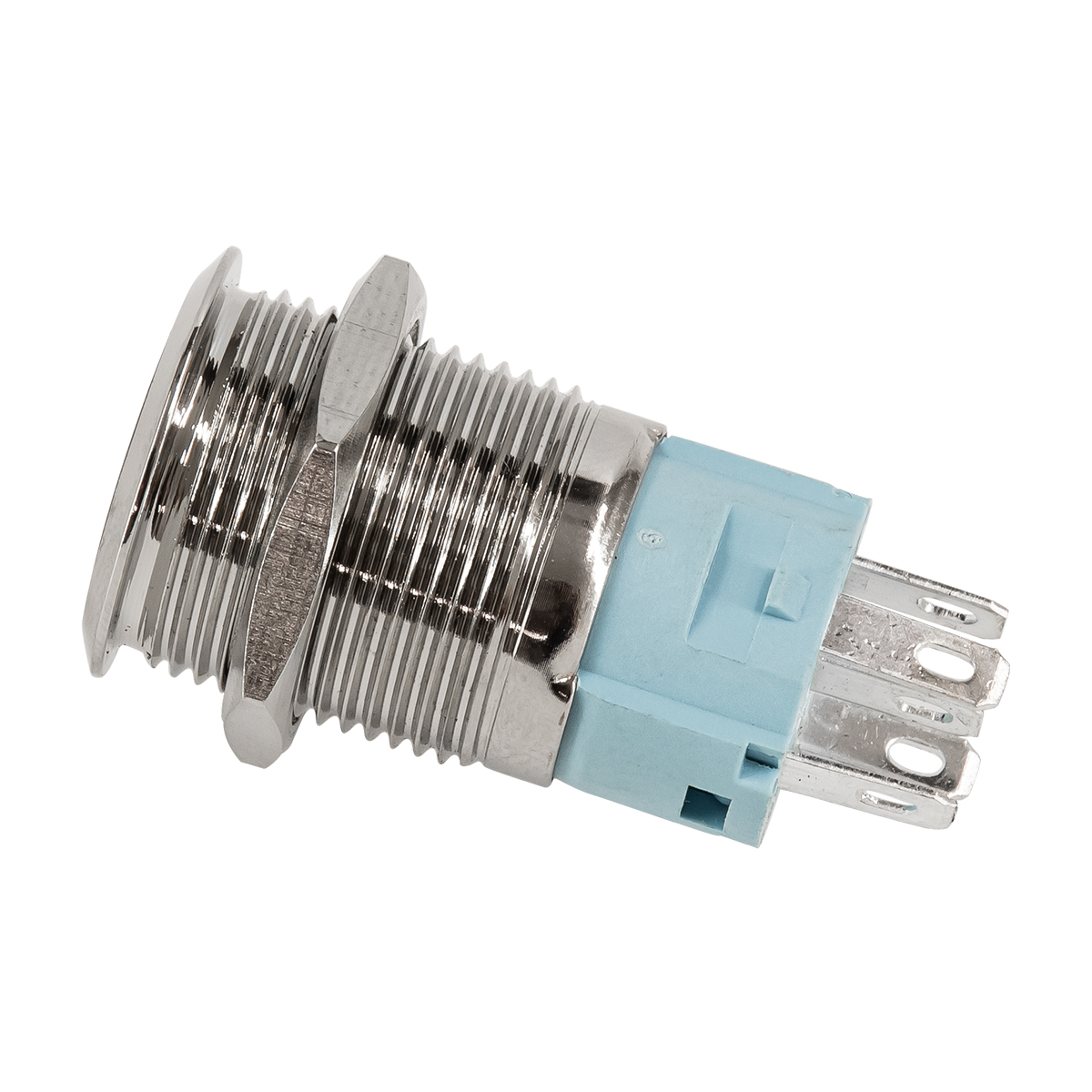GloboStar® 70774 LED Φωτιζόμενος Διακόπτης Χωνευτός - Μπουτόν On/Off Ανοξείδωτος AC 220-240V Αδιάβροχο IP67 Φ18mm με Angel Eye Πορτοκαλί - Image 5