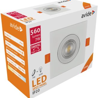 Avide LED Downlight 38° Square 7W 4000K