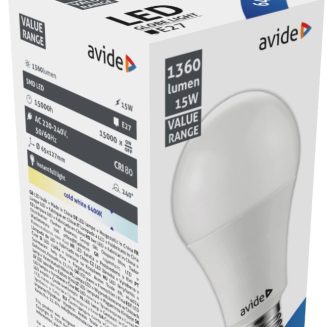 Avide LED Κοινή 15W E27  Ψυχρό 6400K Value